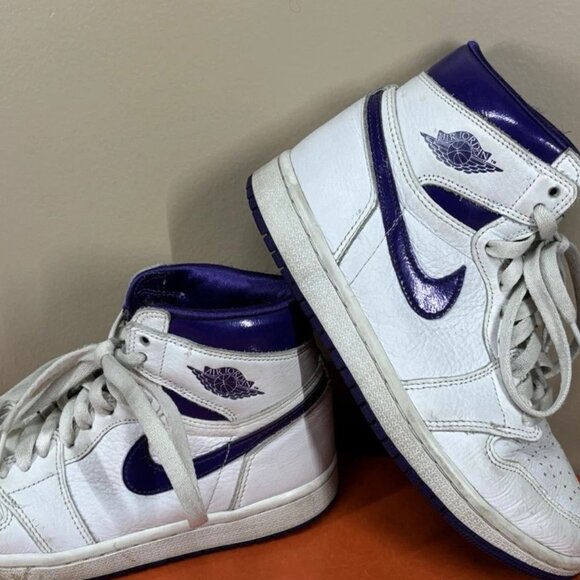 Air Jordan 1 High OG 'Court Purple' Women's US6 CD0461-151 - Picture 2 of 7